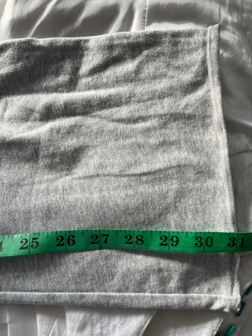 SKIMS Light Gray Cotton Jersey Foldover Lounge Pants - Picture 8 of 9